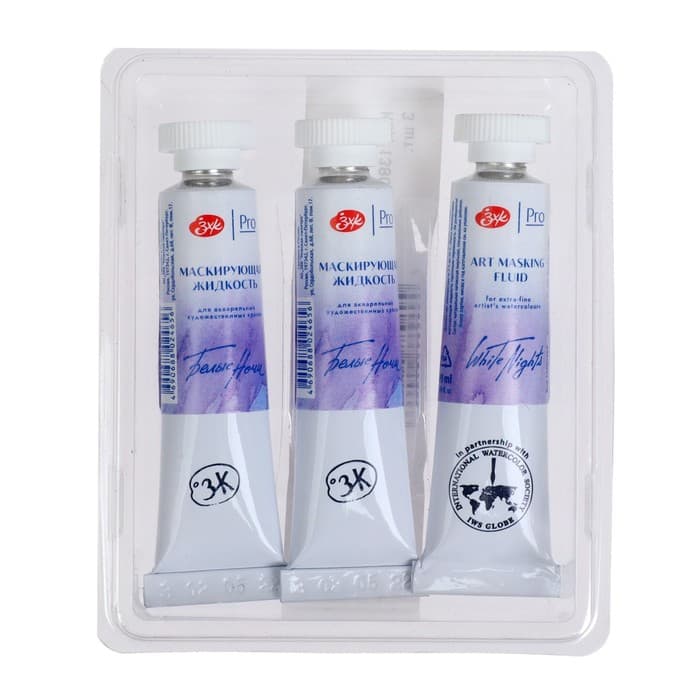 Маскирующая жидкость для акварели, 10 мл, ЗХК «Белые ночи» 10 мл