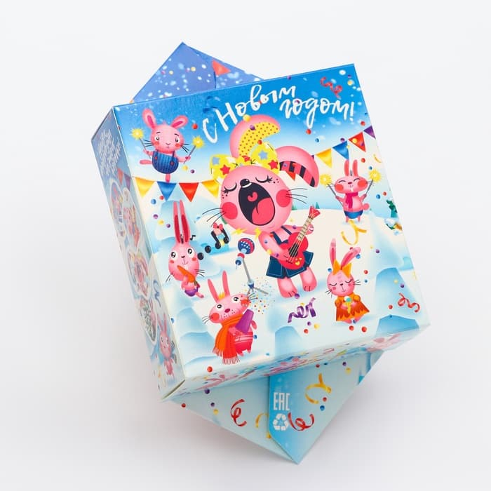 Коробка - конфета подарочная новогодняя складная «Шурум - Бурум» 20×4.5×11.5 см