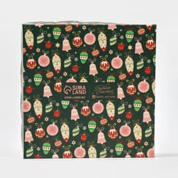 Коробка для кондитерских изделий с пластиковой крышкой «С Новым годом», 13×13×3 см