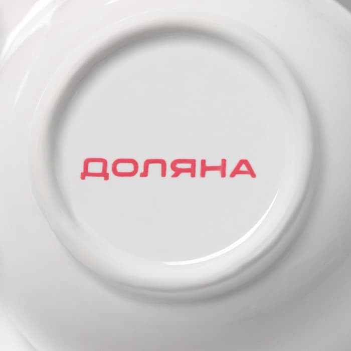 Менажница 3 ячейки Доляна «Зайка в золотом», 16.5×7.5 см, доломит, белая