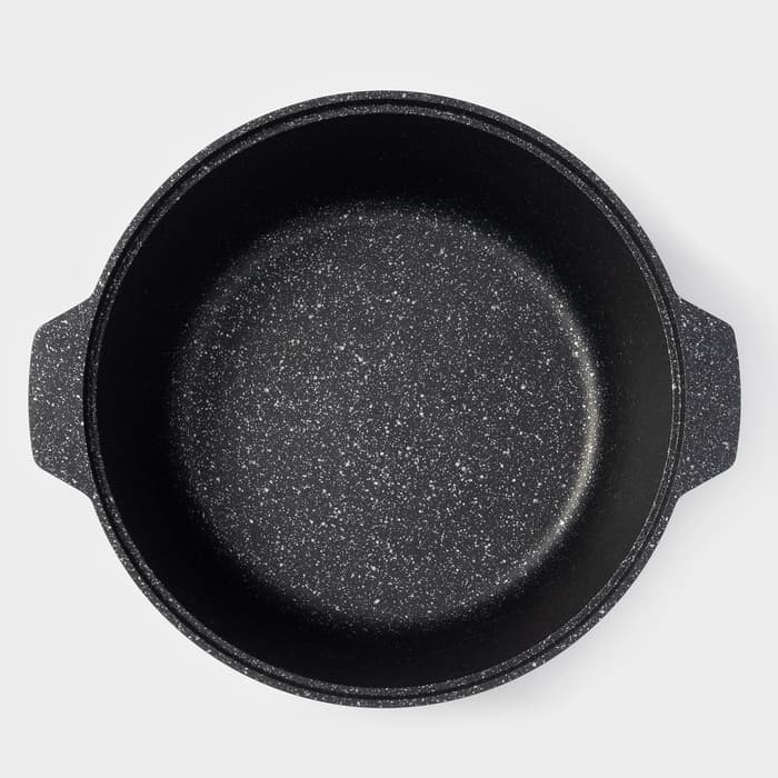 Кастрюля-жаровня KUKMARA, 5 л, d=28 см, антипригарное покрытие, литой алюминий, серая