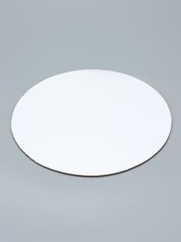 Коробка под торт 2 окна, с ручками, белая, + подложка 2.5 золото - белый, 28×28×20 см