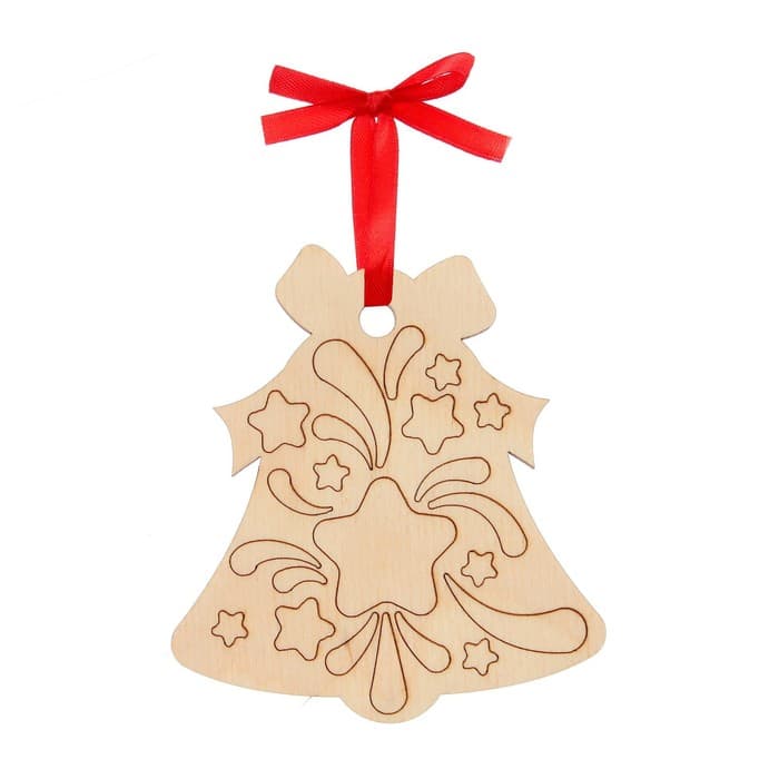 Набор для творчества «Роспись по дереву» 5 шт., с ленточкой