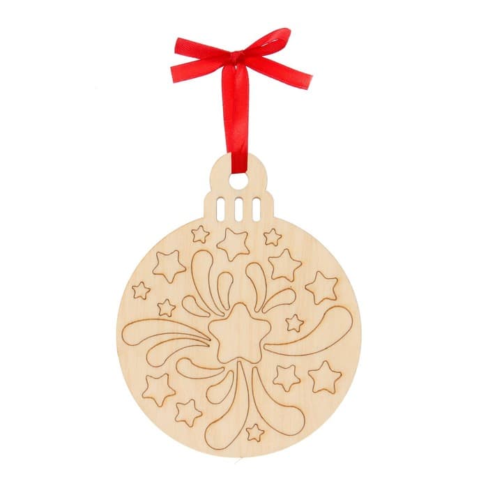 Набор для творчества «Роспись по дереву» 5 шт., с ленточкой