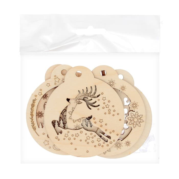 Набор для творчества «Роспись по дереву» 5 шт., с ленточкой