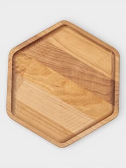 Подарочный набор посуды Adelica «Ромб», тарелки 3 шт., d=24 см, d=20 см, d=16 см, дерево берёза