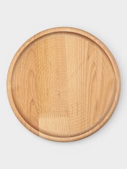 Подарочный набор посуды Adelica «Бари», доска разделочная d=25 см, блюдо для подачи d=24 см, менажница 3 секции d=20 см, подставка, дерево берёза