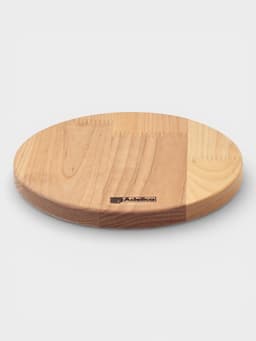 Подарочный набор посуды Adelica «Бари», доска разделочная d=25 см, блюдо для подачи d=24 см, менажница 3 секции d=20 см, подставка, дерево берёза