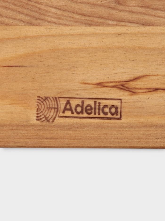 Подарочный набор посуды Adelica «Бари», доска разделочная d=25 см, блюдо для подачи d=24 см, менажница 3 секции d=20 см, подставка, дерево берёза