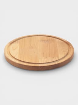 Подарочный набор посуды Adelica «Бари», доска разделочная d=25 см, блюдо для подачи d=24 см, менажница 3 секции d=20 см, подставка, дерево берёза