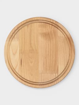 Подарочный набор посуды Adelica «Бари», доска разделочная d=25 см, блюдо для подачи d=24 см, менажница 3 секции d=20 см, подставка, дерево берёза