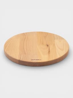 Подарочный набор посуды Adelica «Бари», доска разделочная d=25 см, блюдо для подачи d=24 см, менажница 3 секции d=20 см, подставка, дерево берёза