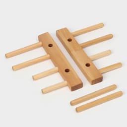 Подарочный набор посуды Adelica «Мечта хозяйки», доска разделочная d=28 см, блюдо для подачи d=24 см, менажница d=20 см, подставка, дерево берёза