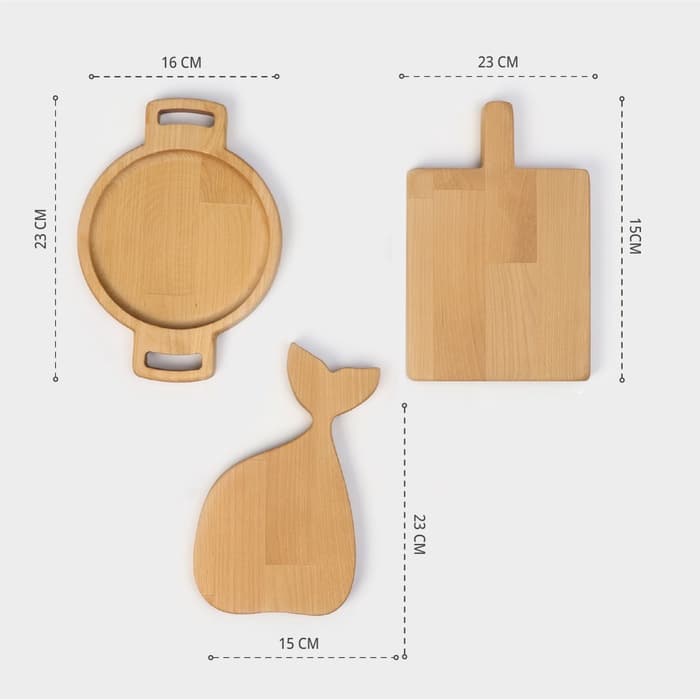 Подарочный набор посуды Adelica, 3 предмета: доски разделочные, для подачи, дерево берёза