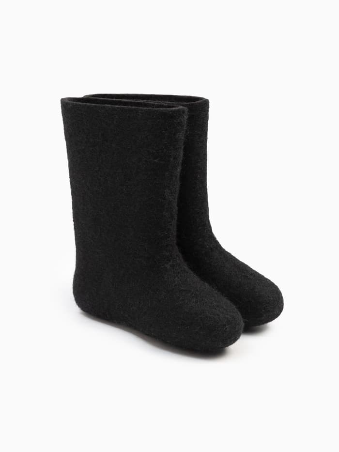 Валенки детские, размер 34, чёрные