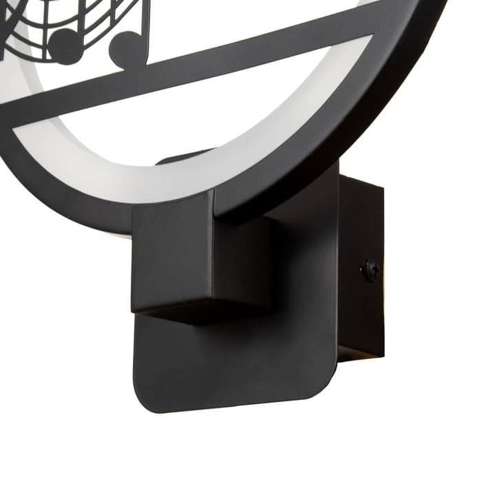 Бра 3101782497/1, LED, 15 Вт, 4000К, чёрное, 24×24×30 см