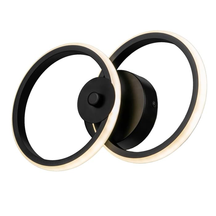 Бра 2517/2 LED 10 Вт 4000К черный 17×29 см