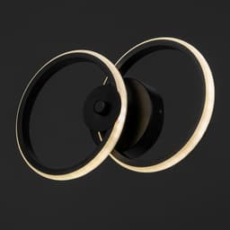 Бра 2517/2 LED 10 Вт 4000К черный 17×29 см