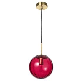 Светильник BayerLux 2481/1RD E27 40 Вт красный 20×20×17.5-117 см