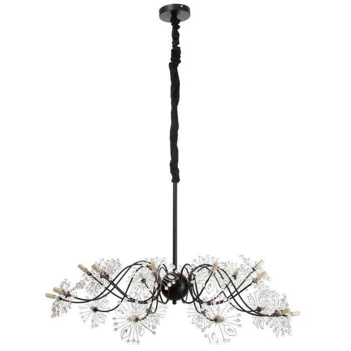 Люстра 1176/20 G4 20 Вт черный 80×800×40 см BayerLux