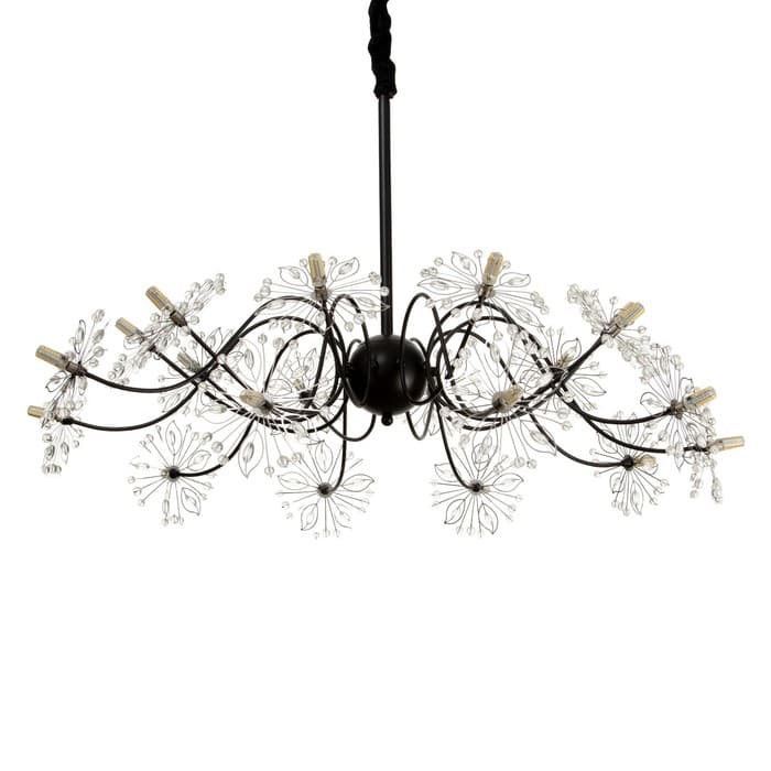 Люстра 1176/20 G4 20 Вт черный 80×800×40 см BayerLux