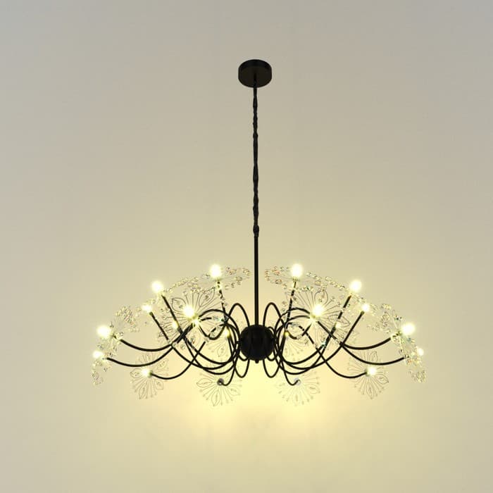 Люстра 1176/20 G4 20 Вт черный 80×800×40 см BayerLux