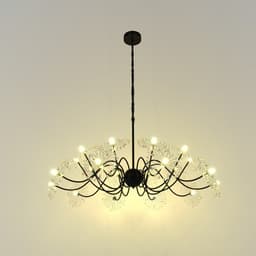 Люстра 1176/20 G4 20 Вт черный 80×800×40 см BayerLux