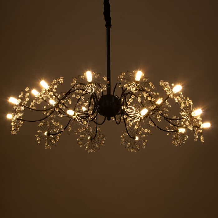 Люстра 1176/20 G4 20 Вт черный 80×800×40 см BayerLux