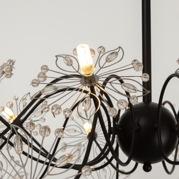 Люстра 1176/20 G4 20 Вт черный 80×800×40 см BayerLux