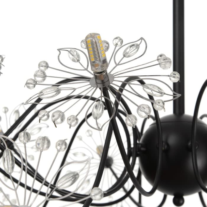 Люстра 1176/20 G4 20 Вт черный 80×800×40 см BayerLux