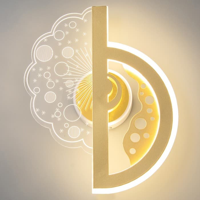 Бра «Селдо 1» LED 20 Вт 4000К золото 25×20×3.5 см