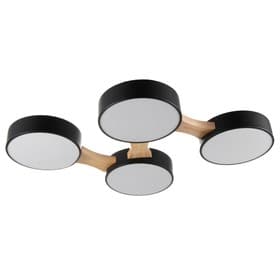 Люстра «Пиатти» 4 LED 96 Вт 3000-6000К черный 65×48×5 см BayerLux