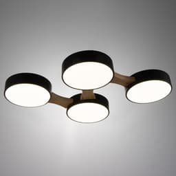 Люстра «Пиатти» 4 LED 96 Вт 3000-6000К черный 65×48×5 см BayerLux