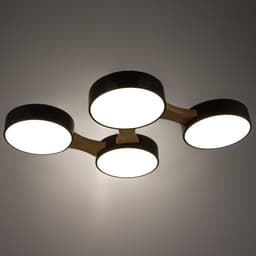 Люстра «Пиатти» 4 LED 96 Вт 3000-6000К черный 65×48×5 см BayerLux