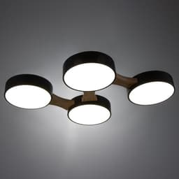 Люстра «Пиатти» 4 LED 96 Вт 3000-6000К черный 65×48×5 см BayerLux