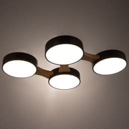 Люстра «Пиатти» 4 LED 96 Вт 3000-6000К черный 65×48×5 см BayerLux