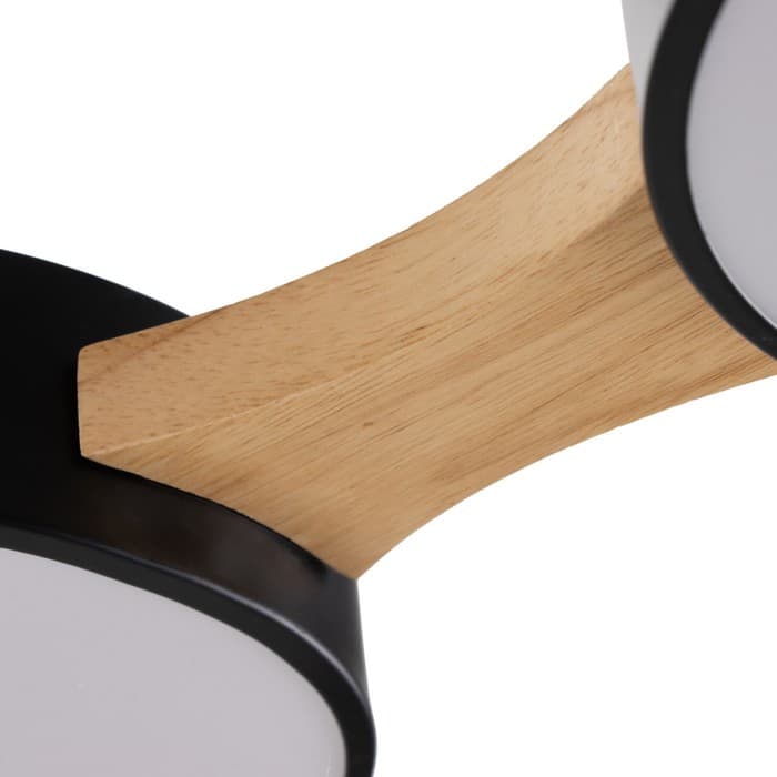 Люстра «Пиатти» 4 LED 96 Вт 3000-6000К черный 65×48×5 см BayerLux