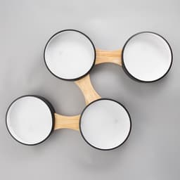 Люстра «Пиатти» 4 LED 96 Вт 3000-6000К черный 65×48×5 см BayerLux