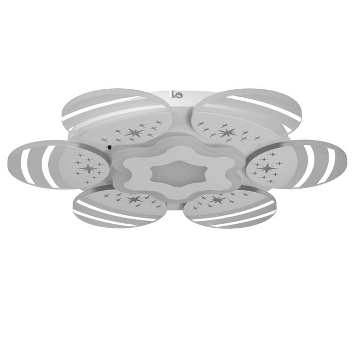 Люстра с ПДУ «Косм BayerLuxо» 7хLED 60 Вт белый 55×55×10 см BayerLux