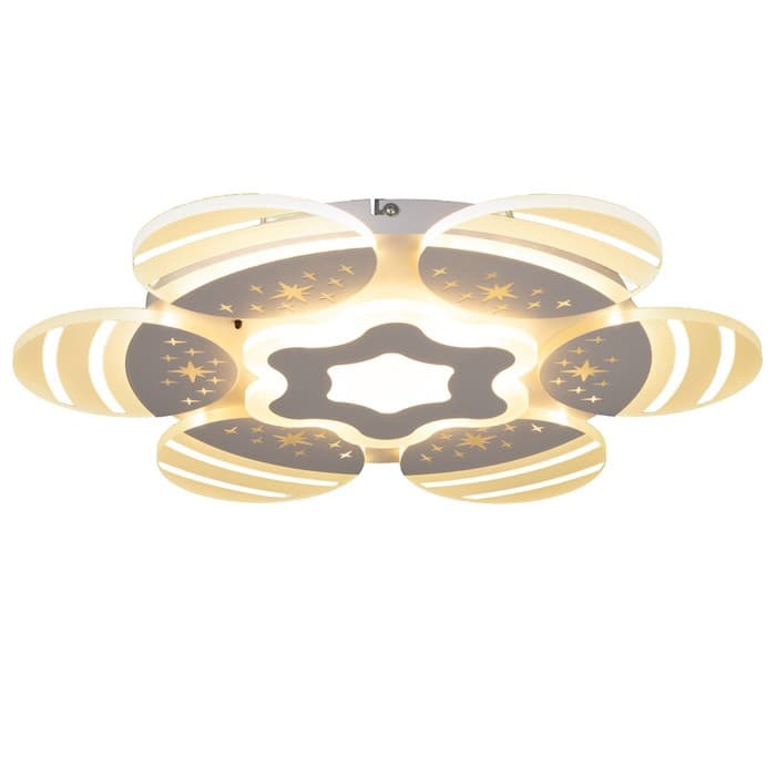 Люстра с ПДУ «Косм BayerLuxо» 7хLED 60 Вт белый 55×55×10 см BayerLux