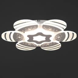 Люстра с ПДУ «Косм BayerLuxо» 7хLED 60 Вт белый 55×55×10 см BayerLux