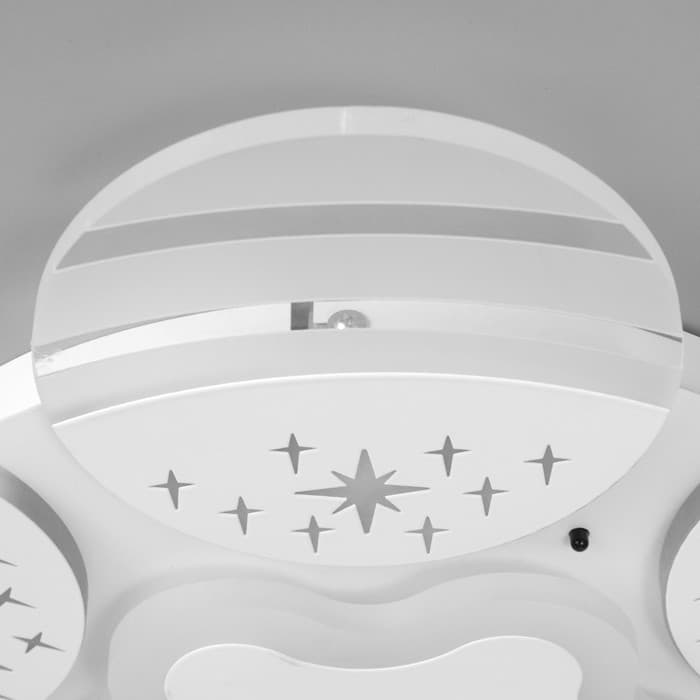 Люстра с ПДУ «Косм BayerLuxо» 7хLED 60 Вт белый 55×55×10 см BayerLux