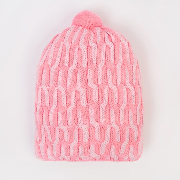 Шапка для девочки, ярко-розовая, размер 52-54