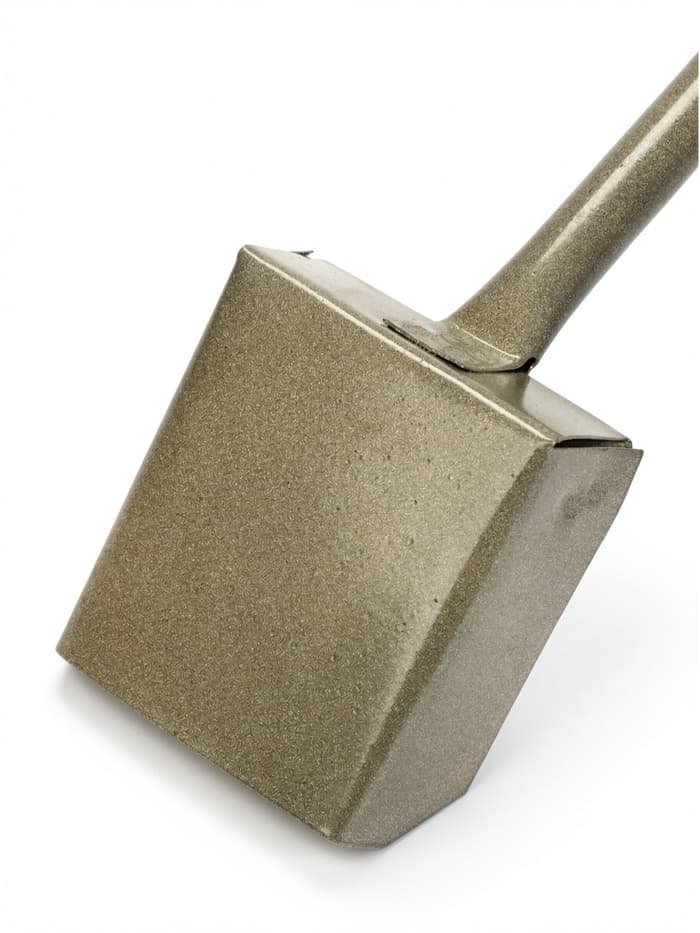 Совок хозяйственный 10×10×3.5 см, металл, черенок 21 см, МИКС