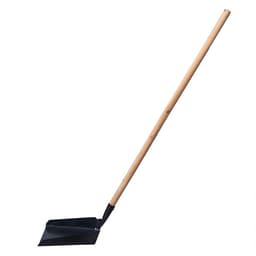 Совок хозяйственный, 17.5×16×4 см, металл, деревянный черенок 81 см