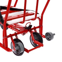 Санки детские с колёсами «Тимка 5 универсал», с ручкой, цвет алый