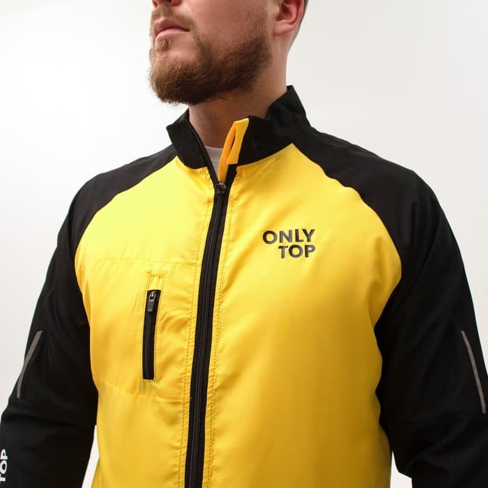 Ветровка ONLYTOP, цвет чёрный, жёлтый, размер 42