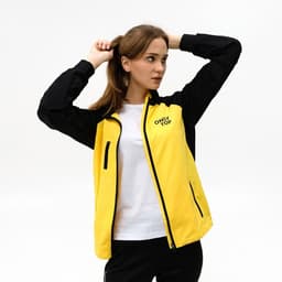 Ветровка ONLYTOP, цвет чёрный, жёлтый, размер 42