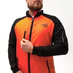 Ветровка ONLYTOP, оранжевая, размер 42