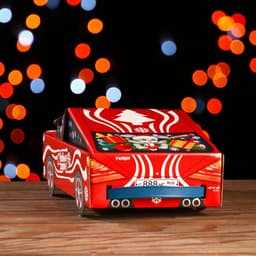 Подарочная новогодняя коробка «Автогонки», фигурная, 11×31.5×13 см